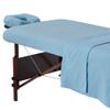 Master Massage Cotton Flannel Sheets Set (3 Piece Set) Massage Table Cover Set, Beauty Salon SPA Bed Replacement Cover, Includes Table Cover, Face Cushion Cover, Table Sheet, Sky Blue view 1