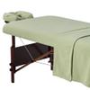 Master Massage Cotton Flannel Sheets Set (3 Piece Set) Massage Table Cover Set, Beauty Salon SPA Bed Replacement Cover, Includes Table Cover, Face Cushion Cover, Table Sheet, Lily Green view 1