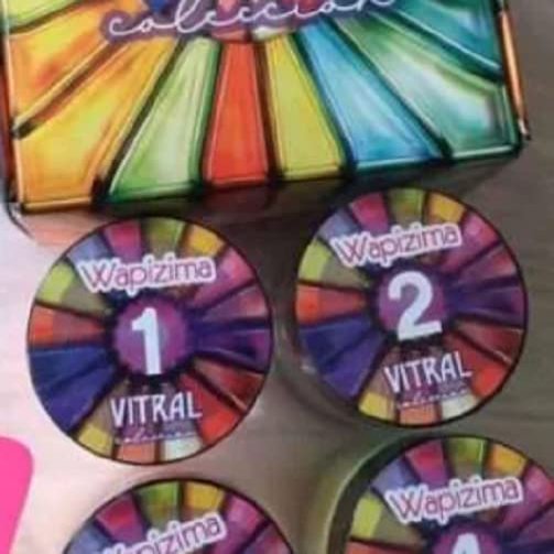 Wapizima 4 Vitral collection acrylic/glitter jars