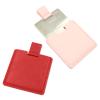 2Pcs Shatterproof Stainless Steel Compact Mirror for Purses, Unbreakable Mirror Travel with PU Leather Case Cover, Handheld Camping Shaving Mirror for Women & Men, Makeup, Gift (Pink & Red) view 1