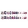 YYDS Fake Nails Self Adhesive Nail Stickers Art Decals False Nails Set Water Transfer Manicure Home Holiday(Size:148mm,Materiall:Rsin) Press on Nails (Color : C) view 1
