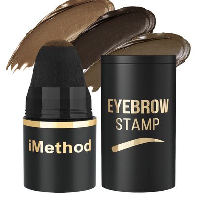 iMethod Eyebrow Stamp for Eyebrow Stencil Kit - Brow Stamp Refill Eyebrow Pomade, Light Brown