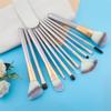 12pcs Makeup Brushes Set Large Loose Powder High Gloss Eyeshadow Foundation Contour (Color : Beige, Size : 12pcs) view 3