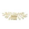 KALLORY Bridal Hair Comb Handmade Headdress for Women Elegant Wedding Hair Accessories Golden Wedding Comb Decorative Headpiece for Special Occasions and Events view 1