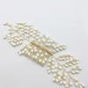KALLORY Bridal Hair Comb Handmade Headdress for Women Elegant Wedding Hair Accessories Golden Wedding Comb Decorative Headpiece for Special Occasions and Events view 2