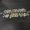KALLORY Bridal Hair Comb Handmade Headdress for Women Elegant Wedding Hair Accessories Golden Wedding Comb Decorative Headpiece for Special Occasions and Events view 3