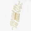 KALLORY Bridal Hair Comb Handmade Headdress for Women Elegant Wedding Hair Accessories Golden Wedding Comb Decorative Headpiece for Special Occasions and Events view 4