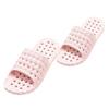 Holibanna 1pair Hollow Draining Pvc Bathing Slippers for Men and Women Non- Design Breathable Soft Bottom for Bathroom Use Comfort view 1