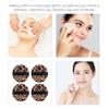 LALAFINA 4pcs Leopard Print Velour Puff Makeup Pads for Face Powder Loose Powder Puff for Women and Girls view 4