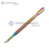 2 Pieces Cuticle Trimmer with Cuticle Pusher, Cuticle Nipper and Pusher Set Nail Nippers Stainless Steel Cuticle Trimmer Cutter Dead Remover for Toenails and Fingernails Care - Rainbow Color view 3