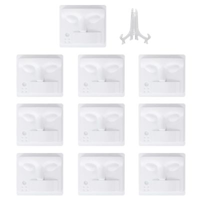 10 Pack Professional 3 in 1 Eyelash Extension Training Board Holder Set Eyelash Extension Training Tool Eyelash Extension Training Board for Beginners
