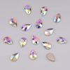 Tisslan 50pcs Flat Back Glass Big Nail Rhinestones Pear Shape Decoration Crystal Ab Stones DIY Craft Accessories Wholesale Nail Supplies for Nail Techs view 4