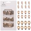 Tisslan 100pcs Flatback Glass 3D Champagne Nail Gem Glue Fix Pear Shape Large and Small Crystal Rhinestone Bulk Charms for Nail Art Designs Jewelry Making DIY Crafts view 1