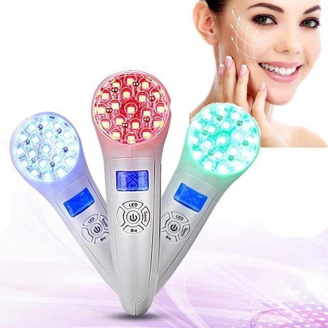 Multifunctional Skin Facial Massager Face SPA Microcurrent Ultrasonic Bio LED Photon Anti-Aging Facial Massage