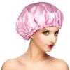 Shower Cap, Adjustable Shower Caps for Women, Extra Large Upgrade Double Waterproof Layers Hair Cap, Bath Caps Shower Hat Women Girls Adult Hair Protection Suitable for All Lengths and Thickness view 1
