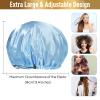 Waterproof Shower Caps, Shower Cap for Women Long Hair, Curly Hair, Short Hair Adjustable Washable Extra Large Bathing Hair Cap for Shower, Comfortable Shower Hat for Showering view 3