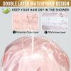 Shower Cap, Adjustable Shower Caps for Women, Extra Large Upgrade Double Waterproof Layers Hair Cap, Bath Caps Shower Hat Women Girls Adult Hair Protection Suitable for All Lengths and Thickness view 4