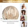 Shower Cap, Adjustable Shower Caps for Women, Extra Large Upgrade Double Waterproof Layers Hair Cap, Bath Caps Shower Hat Women Girls Adult Hair Protection Suitable for All Lengths and Thickness view 3