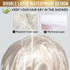 Shower Cap, Adjustable Shower Caps for Women, Extra Large Upgrade Double Waterproof Layers Hair Cap, Bath Caps Shower Hat Women Girls Adult Hair Protection Suitable for All Lengths and Thickness view 4