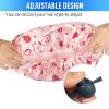 Shower Caps for Women Reusable Waterproof- Adjustable Women Shower Cap Reusable Hair Cap for Shower, Shower Cap for Adult and Kids view 3