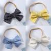 4 random baby hair band children's soft hair accessories cute baby head with bow headwear (Color : BB22-003-07, Size : 6.5 * 9cm) view 4