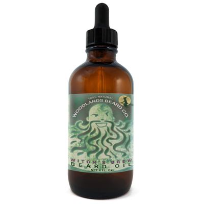 Witch's Brew Beard Oil Scented with Silver Fir, Patchouli, Frankincense and Lavender (4 oz.)