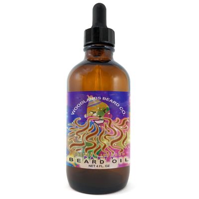 Woodlands Beard Co. Glitter Infused Party Beard Oil Scented with Vanilla and Wild Orange from (4 oz.)