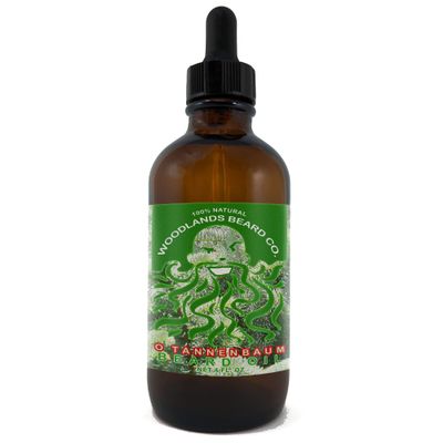 O Tannenbaum Beard Oil Scented with Fir, Spruce, Frankincense and Peppermint (4oz)
