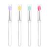 LORMAY Silicone Lip Brushes with Transparent Handles and Caps. Perfect Applicators for Cream Lip Mask, Eyeshadow, and Lipstick (4pcs, Multicolor) view 1