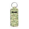 Babrukda 10 Pack Chapstick Holder Keychains Set, Tropical Cactus Print Lip Balm Holder Keychains, Gift for Women Girls Teens Chapstick Keychain Holder, Portable Chapstick Sleeve Pouch Lip Balm Pocket view 1