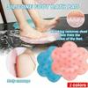 Lazy Bath Shower Back Brush Massage Pad 2PCs Soft Silicone Suction Cup Bathroom Remover Skid Cleaning Foot Brush Pad Bath Mat view 3