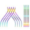 XINMEIWEN 8Pieces Cuticle Trimmer Cuticle Nipper Cuticle Remover Cuticle Cutter with Cuticle Pusher Stainless Steel Cuticle Cutter Clipper Nail Tools for Fingernails and Toenails (Rainbow) view 1