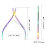 XINMEIWEN 8Pieces Cuticle Trimmer Cuticle Nipper Cuticle Remover Cuticle Cutter with Cuticle Pusher Stainless Steel Cuticle Cutter Clipper Nail Tools for Fingernails and Toenails (Rainbow) view 4