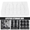 Beavorty 26grids Desktop Lipstick Rack Multi Lipstick Organizer Slots Cosmetic Storage Display Stand for Home and Vanity Use Transparent Holder view 2