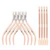XINMEIWEN 8Pieces Cuticle Trimmer Cuticle Nipper Cuticle Remover Cuticle Cutter with Cuticle Pusher Stainless Steel Cuticle Cutter Clipper Nail Tools for Fingernails and Toenails (Rose Gold) view 1