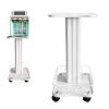 13.8x13.4x27.2 White Beauty Salon Trolley Cart with Wheels and Large Storage Fence,2-Tier Multil-Function Mobile Salon Spa Service Instrument Hairdressing Storage Tray Rolling Cart Max Load 88lbs view 1