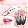 2 Pack Crystal Flower Color Changing Magic Lipstick Jelly, Long Lasting Nutritious Moisturizer Temperature Lip Stain view 4