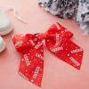 Okuna Outpost 8-Inch Cheer Bows - Polyester Two Toned Cheer Bow - Elastic Ponytail Holder & Fun Cheerleading Ribbons - Secure Play Red & White Volleyball Ribbon - Pack of 20-2 Designs, Red & White view 2
