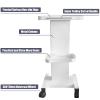 Beauty Salon Trolley Cart w/Handle - Trolley Cart with Wheels for Spa Beauty Salon, Load 100kg/220 lbs view 2