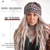 Acenail Wide Headbands Women Knotted Turban Headband Elastic Non Slip Hairbands Floral Workout Head Bands Yoga Cotton Hair Scarfs Boho Head Wraps Fashion Hair Accessories for Women 4Pcs(Chic) view 3