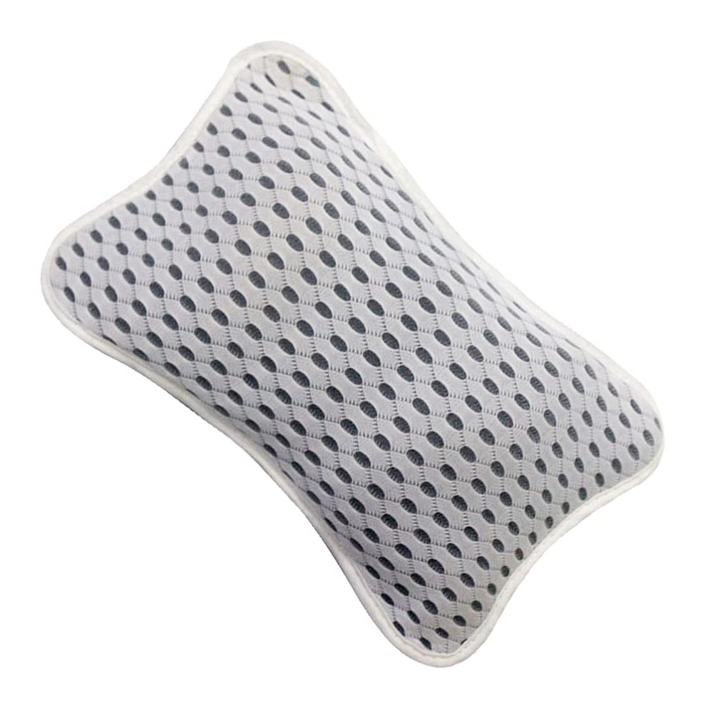 FOMIYES Bathtub Pillow Mesh Bathtub Headrest for Home Spa Salon, Neck Support Bathtub Headrest Polyester Bathtub Pillow (11.00X7.47X1.97inch)