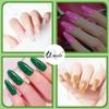 Wenida Reflective Holographic Glitter Extension Gel Kit - 6 Colors Diamond Builder Gel Set for Nail Enhancement, Home DIY Manicure Art view 2