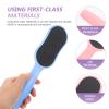 Beavorty 3pcs Dual-Sided Foot File Handheld Exfoliating Tool for Dead Skin Removal Ergonomic Design for Salon Home Use for Smooth Feet Care view 2