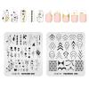 KADS Nail Stamping Plate Nail Stamp Template Stamper Scraper Set French Nails Summer Flower Flamingo Rose view 3