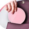 3 Color Lighting, Rechargeable 1X/2X Folding 2-Sided Magnification, Infinity Dimmable Touch Screen, Pocket LED Mirror, Travel Makeup Mirror with Light, Handheld Premium Texture Mirror (C.Pink) view 3