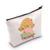 BLUPARK Singer Inspired Makeup Bag - Funny Music Fan Gift Zipper Pouch (Frog and Mushroom) view 1
