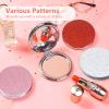 Acedada Compact Mirror, Portable Travel Makeup Mini Mirror, Folding Handheld 2-Sided 1x/2x Magnifying Mirror for Women Girls - Purple view 2