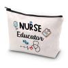 JYTAPP Nurse Makeup Bag Certified Nurse Educator Gift Nursing Instructor Zipper Pouch Cosmetic Bag Nursing Instructor Gift Clinical Nurse Educator Gift view 1