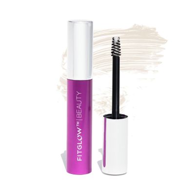 Fitglow Beauty Plant Protein Brow Gel | Natural Vegan Eyebrow Enhancer Serum | Thickening Volumizing Brow Filler | Nutrient-Rich Hair Conditioning | Strengthens, Lift, Shape & Fill | 4g - Clear