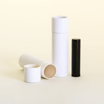 1.5 OZ White Kraft Paperboard Lip Balm/Salve/Cosmetic/Lotion Tubes (1000)